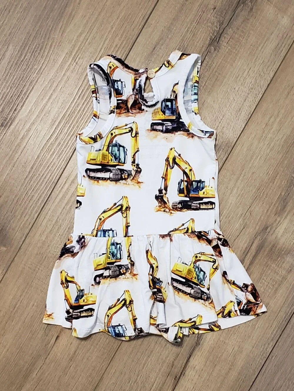 Bums & Roses Load & Behold Racer Back Ruffle Dress Size 6-12 Months - Picture 11 of 14